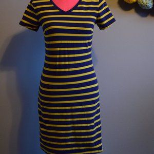 Blue And Yellow Striped Old Navy Dress